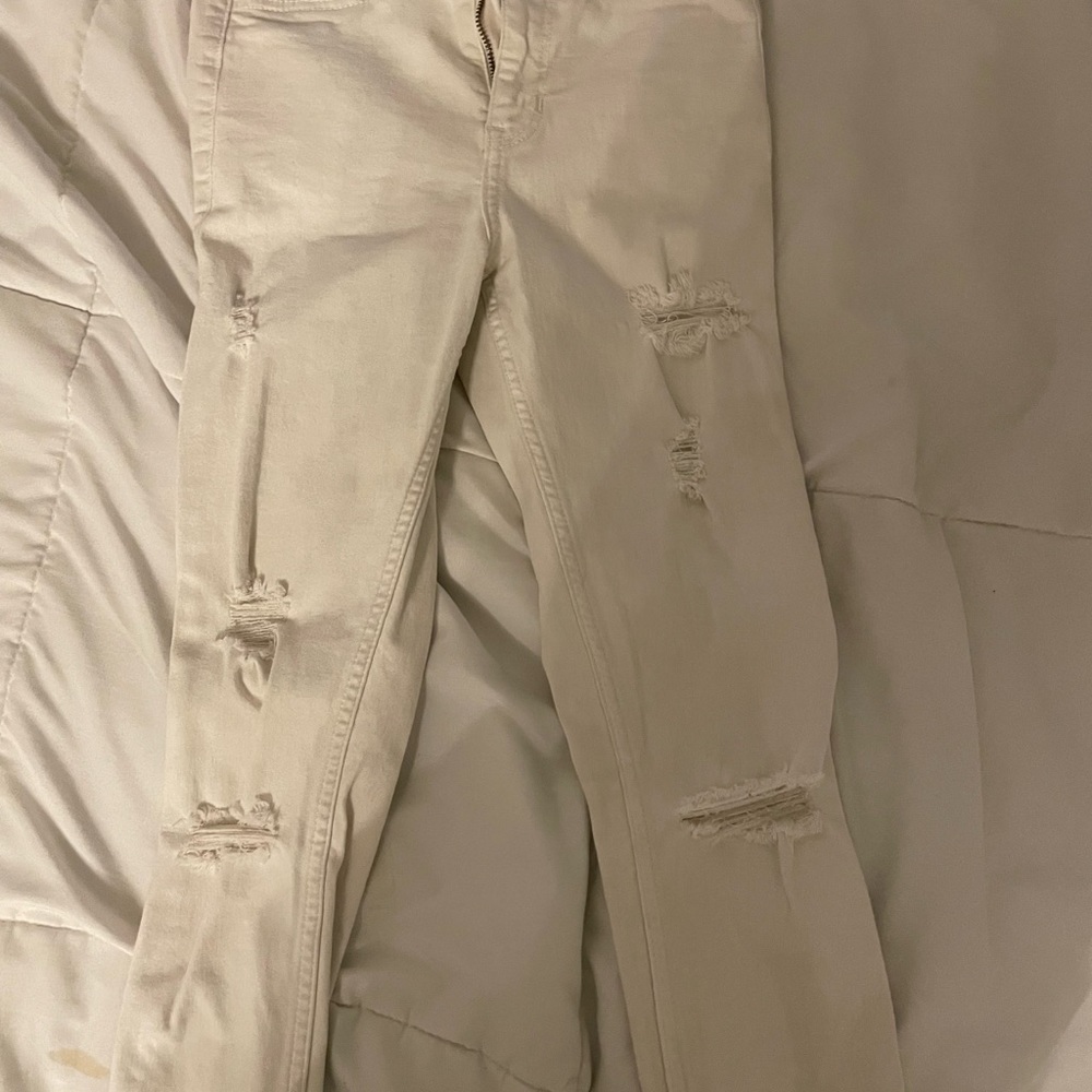 hollister white jeans